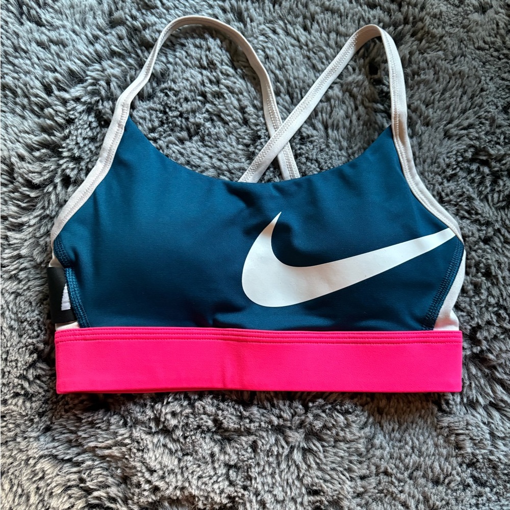 Nike Sports Bra - Navy and Pink